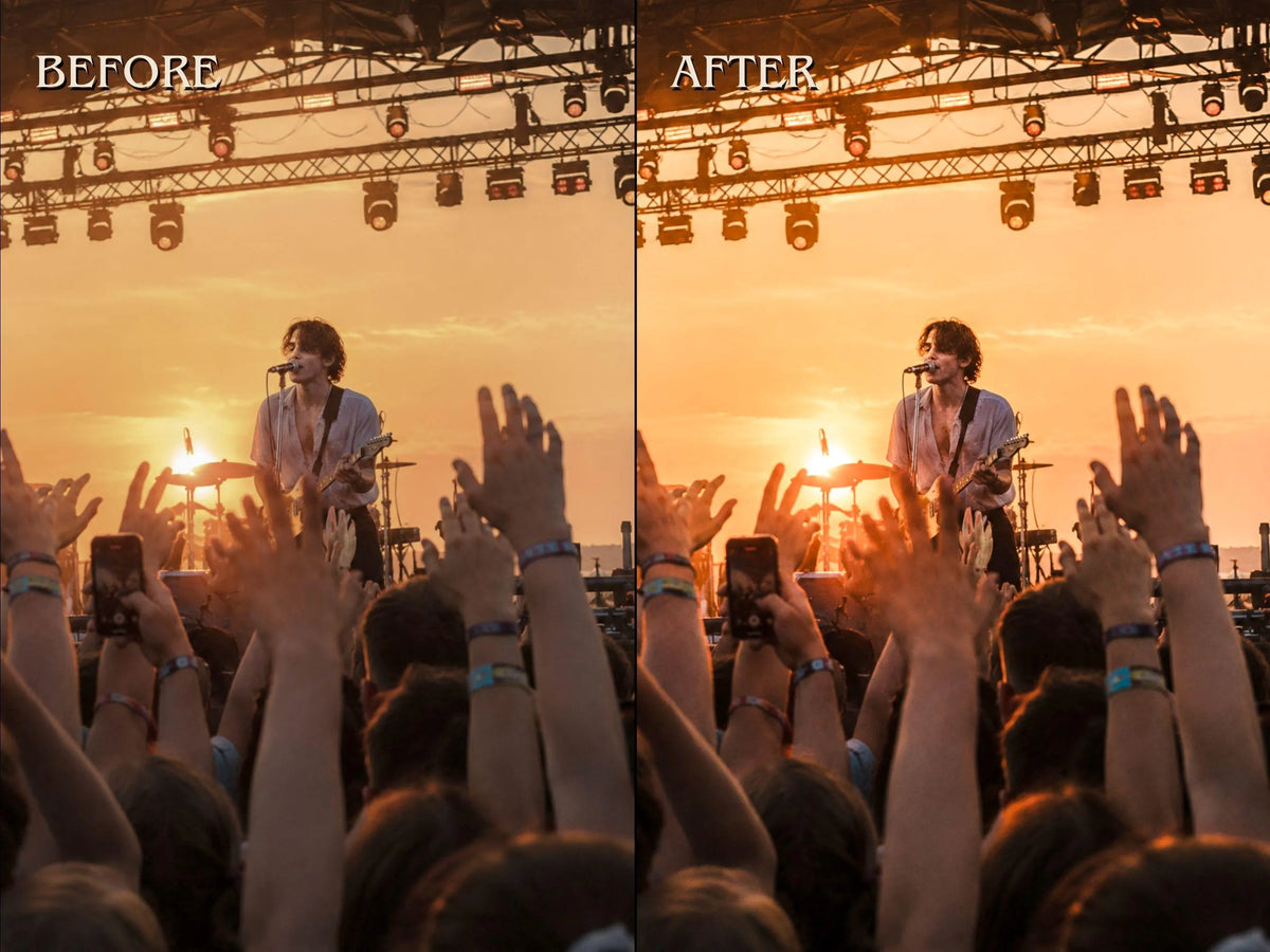 30+ CONCERT Lightroom Presets (Mobile & Desktop)