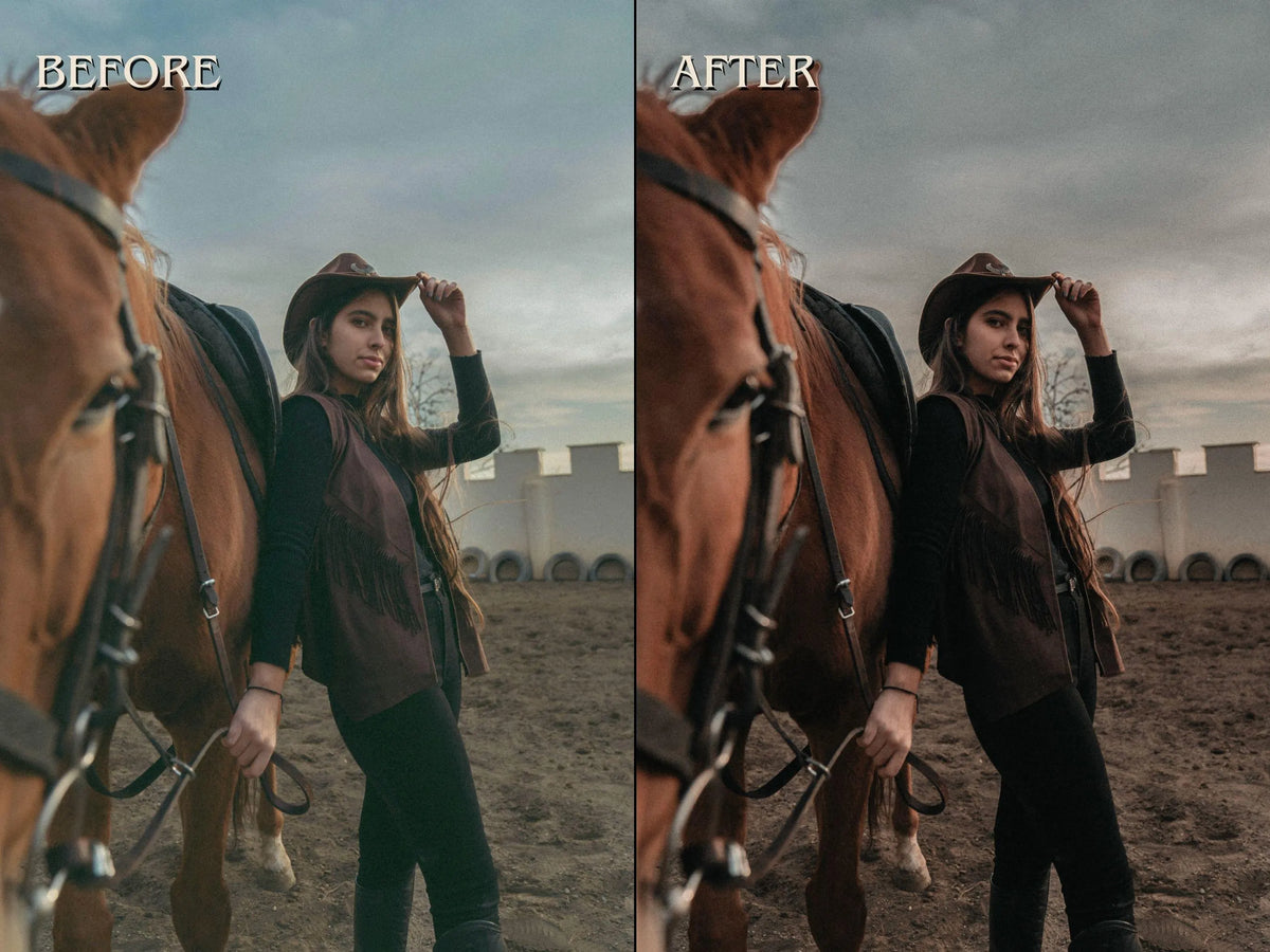 40+ WESTERN Lightroom Presets (Mobile & Desktop)