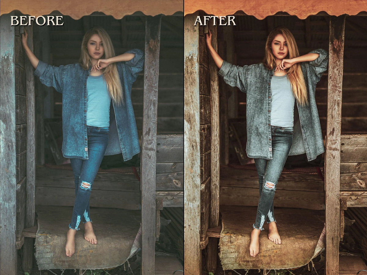 50+ RUSTIC Lightroom Presets (Mobile & Desktop)