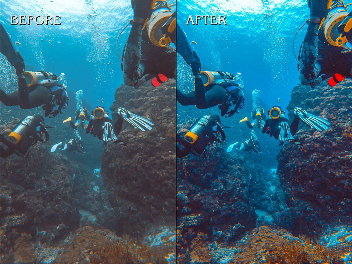 40+ DIVING Lightroom Presets (Mobile & Desktop)