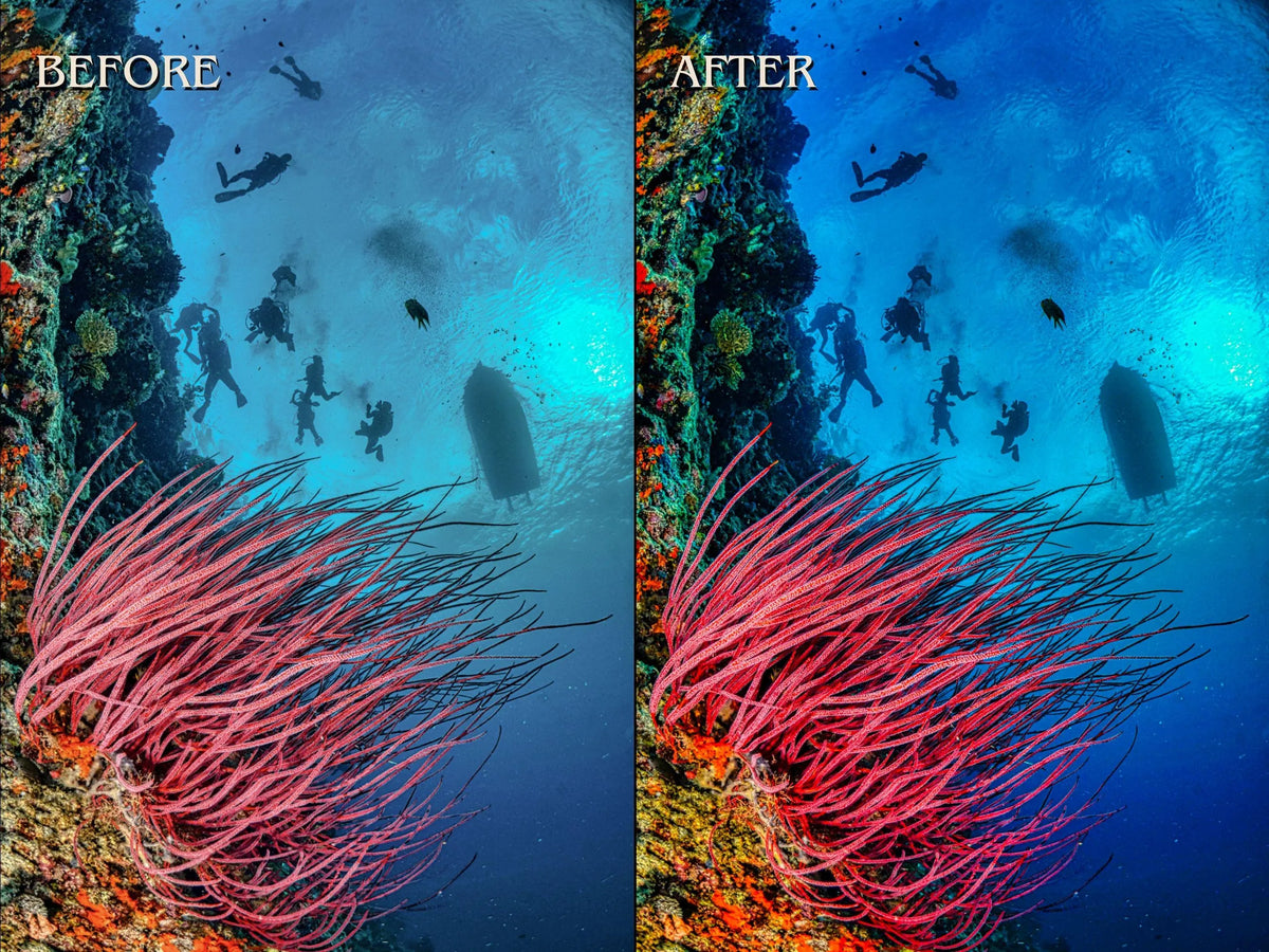 40+ DIVING Lightroom Presets (Mobile & Desktop)