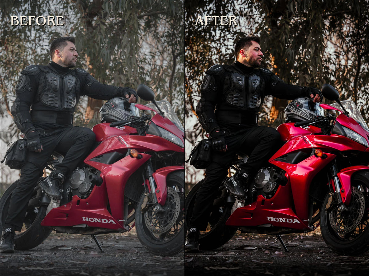 40+ BIKER Lightroom Presets (Mobile & Desktop)