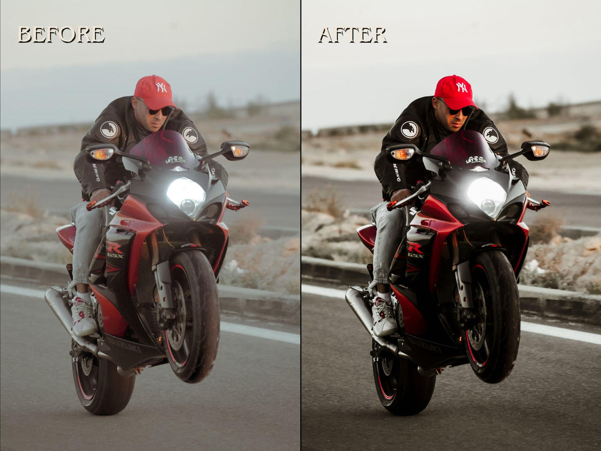 40+ BIKER Lightroom Presets (Mobile & Desktop)