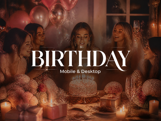 40+ BIRTHDAY Lightroom Presets (Mobile & Desktop)