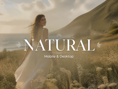 10 NATURAL Lightroom Presets (Mobile & Desktop)