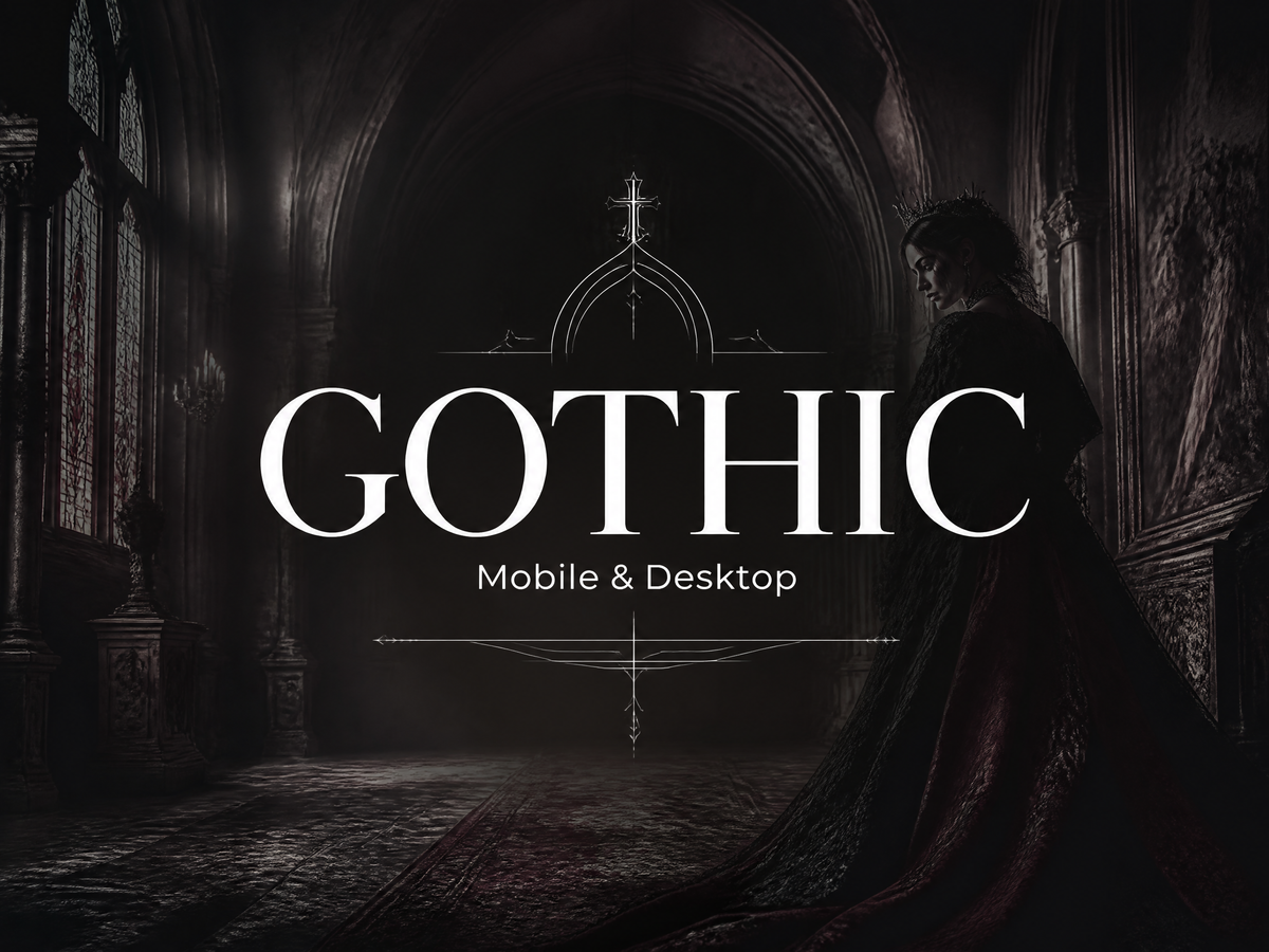30+ GOTHIC Lightroom Presets (Mobile & Desktop)