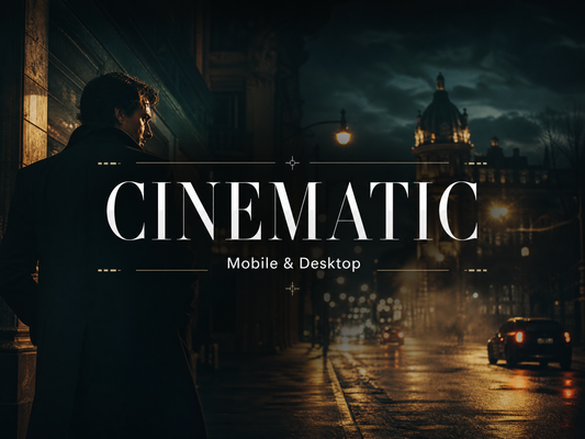 50+ CINEMATIC Lightroom Presets (Mobile & Desktop)