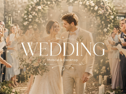 50+ WEDDING Lightroom Presets (Mobile & Desktop)
