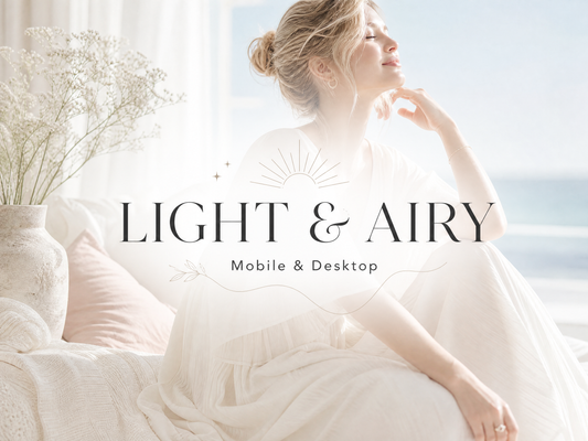 30+ LIGHT & AIRY Lightroom Presets (Mobile & Desktop)