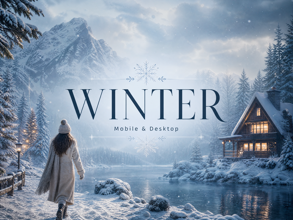 30+ WINTER Lightroom Presets (Mobile & Desktop)