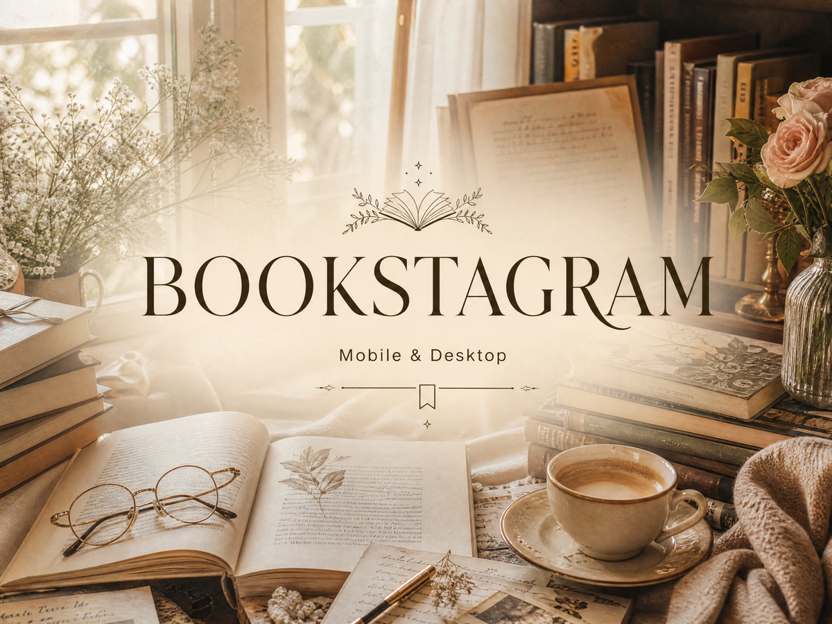 40+ BOOKSTAGRAM Lightroom Presets (Mobile & Desktop)