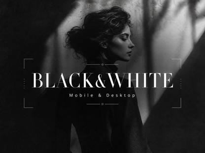 40+ BLACK&WHITE Lightroom Presets (Mobile & Desktop)
